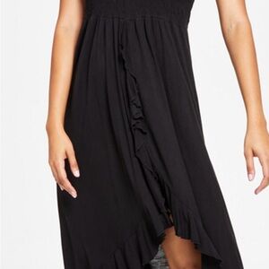 Raviya Black Strapless High Low Dress Cover Up NEW